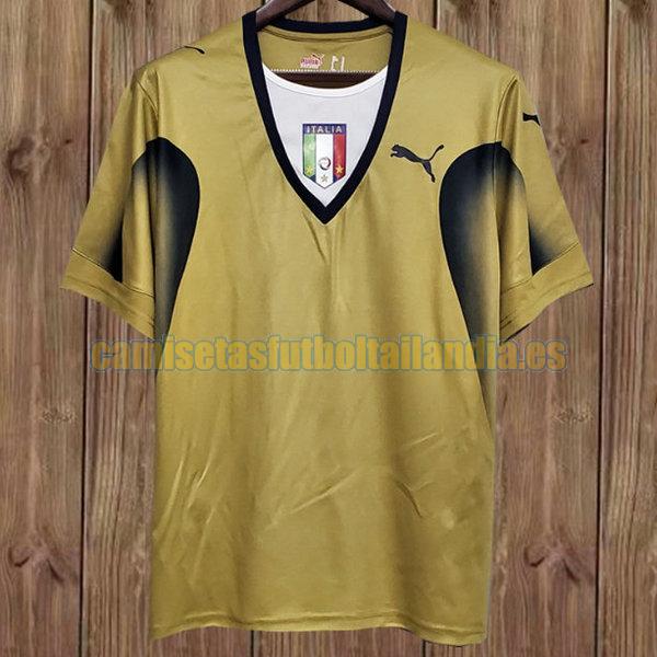 camiseta portero italia 2006 amarillo