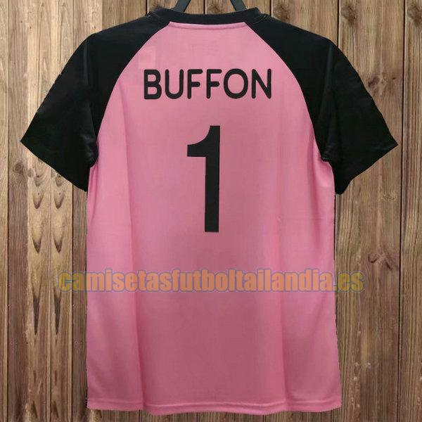camiseta portero juventus 2002-2003 rosa buffon 1