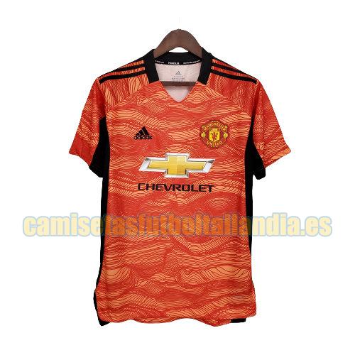 camiseta portero manchester united 2021-2022 naranja
