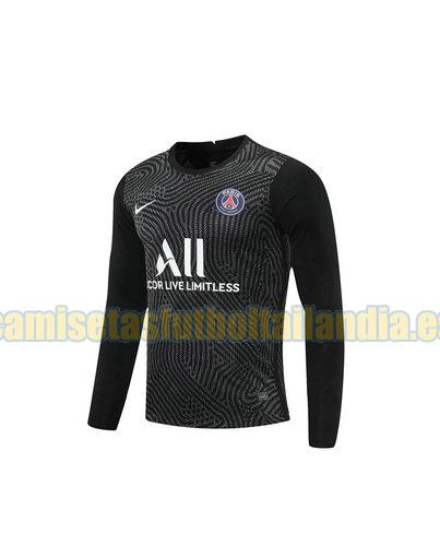 camiseta portero paris saint germain 2020-2021 negro manga larga