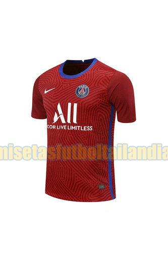 camiseta portero paris saint germain 2020-2021 rojo