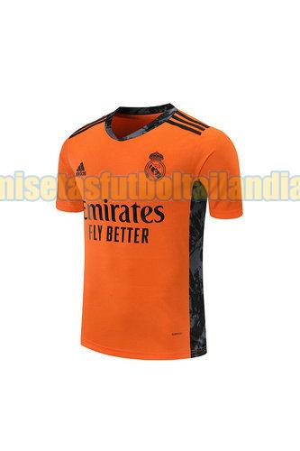camiseta portero real madrid 2020-2021 naranja