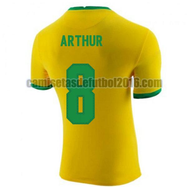 camiseta priemra brasil 2020-2021 arthur 8