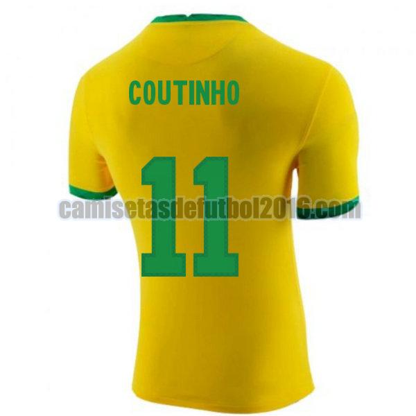camiseta priemra brasil 2020-2021 coutinho 11
