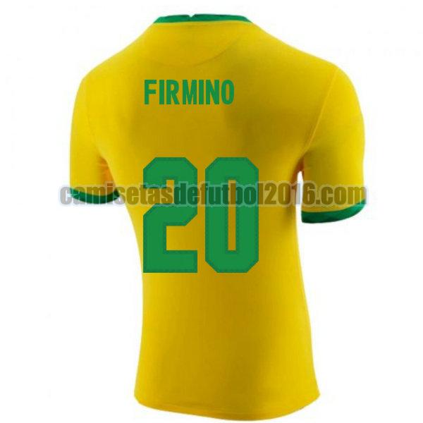 camiseta priemra brasil 2020-2021 firmino 20