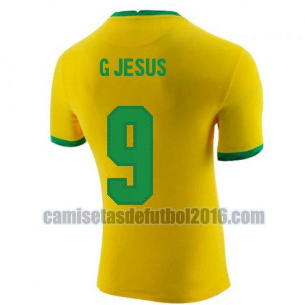 camiseta priemra brasil 2020-2021 g jesus 9