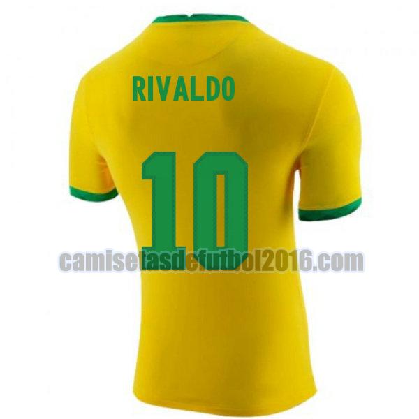 camiseta priemra brasil 2020-2021 rivaldo 10