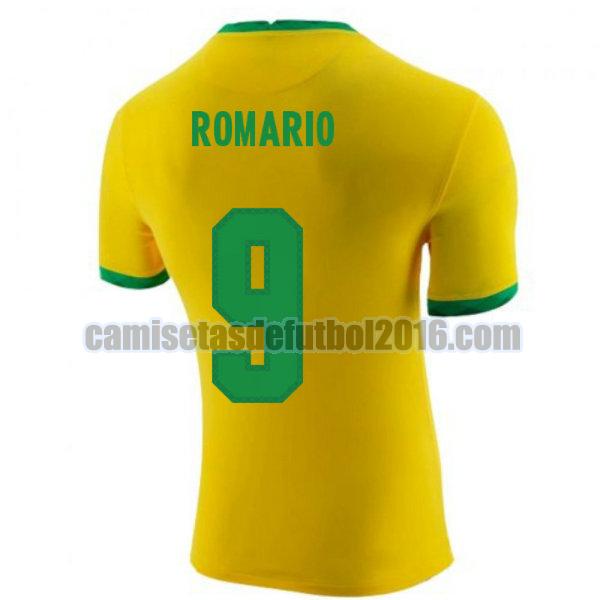 camiseta priemra brasil 2020-2021 romario 9