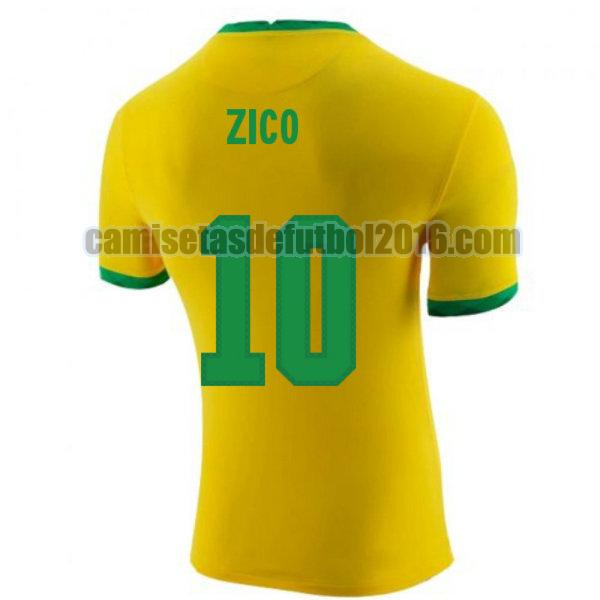camiseta priemra brasil 2020-2021 zico 10