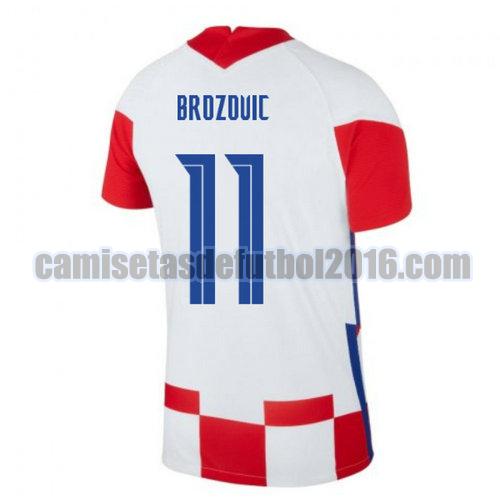 camiseta priemra croacia 2020-2021 brozovic 11