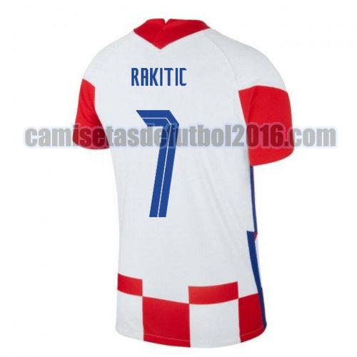 camiseta priemra croacia 2020-2021 rakitic 7