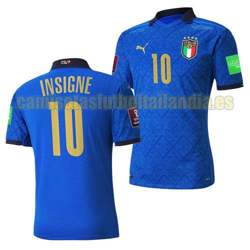 camiseta priemra italia 2022 lorenzo insigne 10