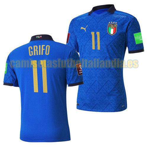 camiseta priemra italia 2022 vincenzo grifo 11