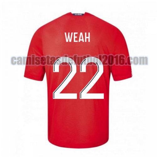 camiseta priemra lille osc 2020-2021 weah 22