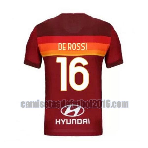 camiseta priemra roma 2020-2021 de rossi 16