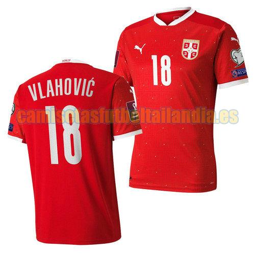 camiseta priemra serbia 2022 dusan vlahovic 18