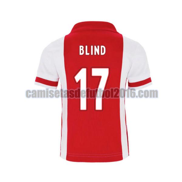 camiseta primera ajax 2020-2021 blind 17