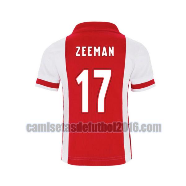 camiseta primera ajax 2020-2021 zeeman 17