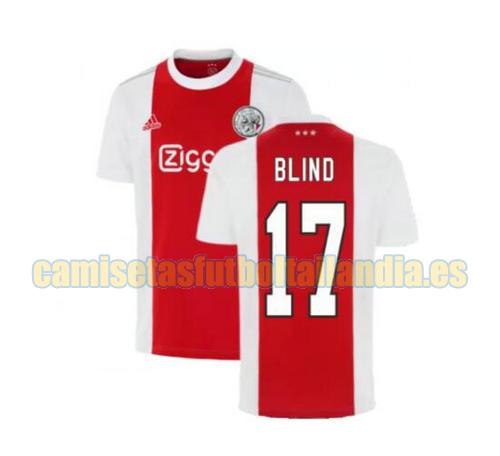 camiseta primera ajax 2021-2022 blind 17