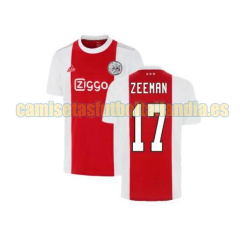 camiseta primera ajax 2021-2022 zeeman 17