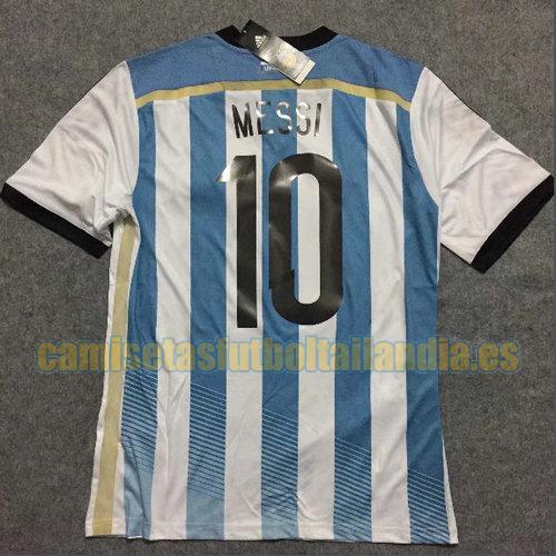 camiseta primera argentina 2014 blanco messi 10