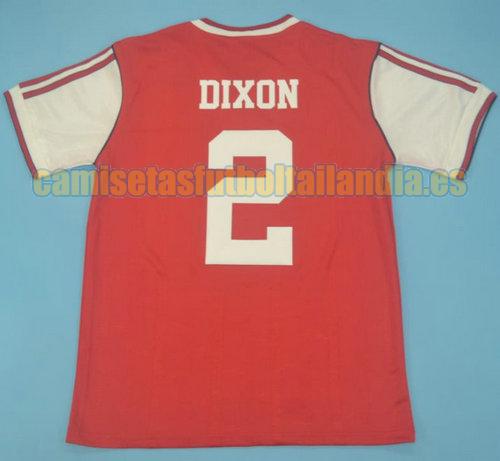 camiseta primera arsenal 1986-1988 rojo dixon 2