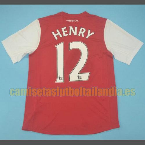 camiseta primera arsenal 2011-2012 rojo henry 12