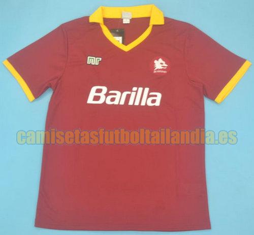 camiseta primera as roma 1989-1990 rojo