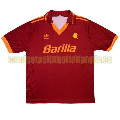 camiseta primera as roma 1992-1994 rojo
