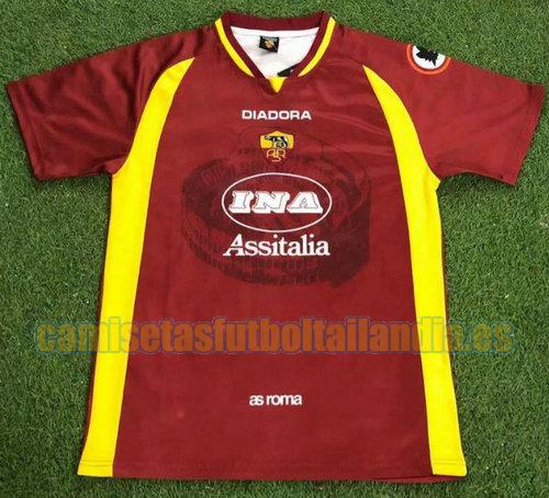 camiseta primera as roma 1997-1998 rojo