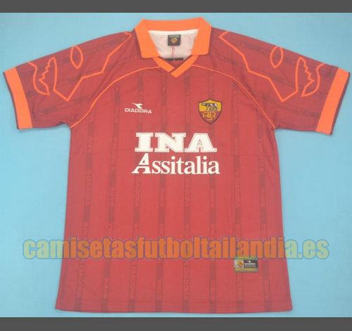 camiseta primera as roma 1999-2000 rojo