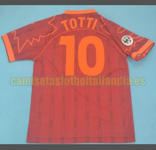 camiseta primera as roma 1999-2000 rojo totti 10