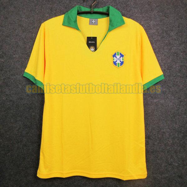 camiseta primera brasil 1957 yellow
