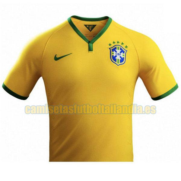 camiseta primera brasil 2014 yellow