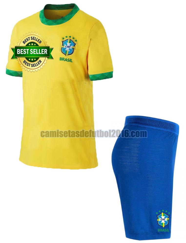 camiseta primera brasil 2020-2021 niño