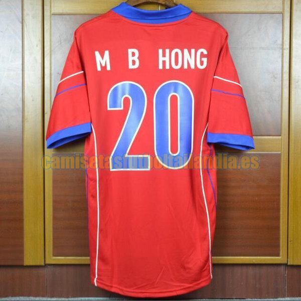 camiseta primera corea 1998 rojo m b hong 20