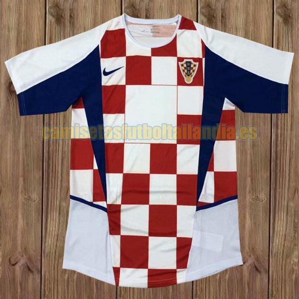 camiseta primera croazia 2002 blanco