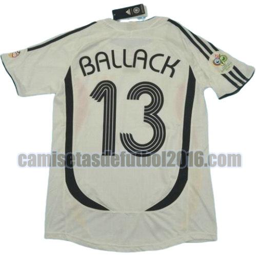 camiseta primera equipacion alemania copa mundial 2006 ballack 13