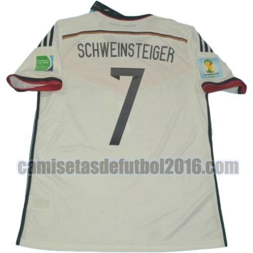 camiseta primera equipacion alemania copa mundial 2014 schweinsteiger 7