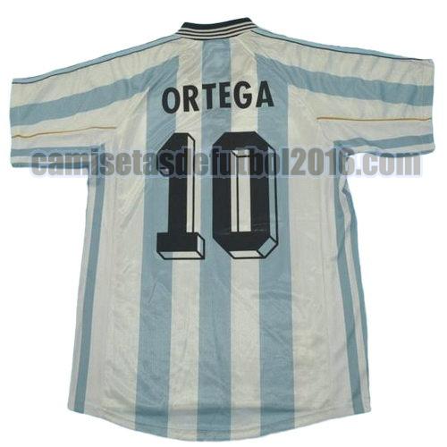 camiseta primera equipacion argentina copa mundial 1998 ortega 10