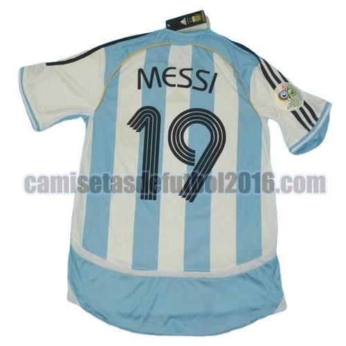 camiseta primera equipacion argentina copa mundial 2006 messi 19