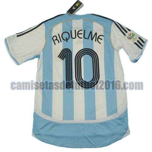 camiseta primera equipacion argentina copa mundial 2006 riquelme 10
