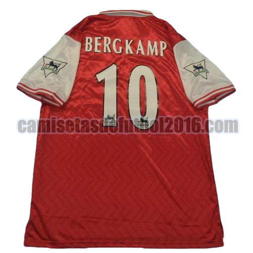 camiseta primera equipacion arsenal 1997 bergkamp 10