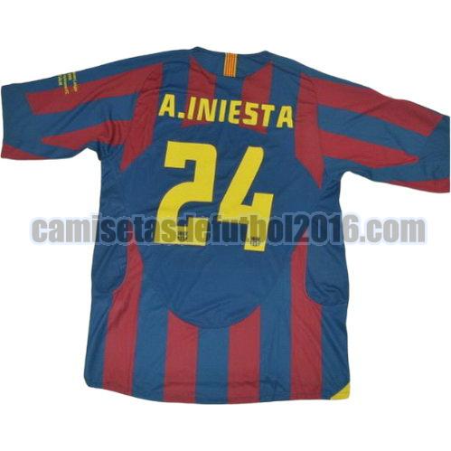 camiseta primera equipacion barcelona 2005-2006 a.iniesta 24