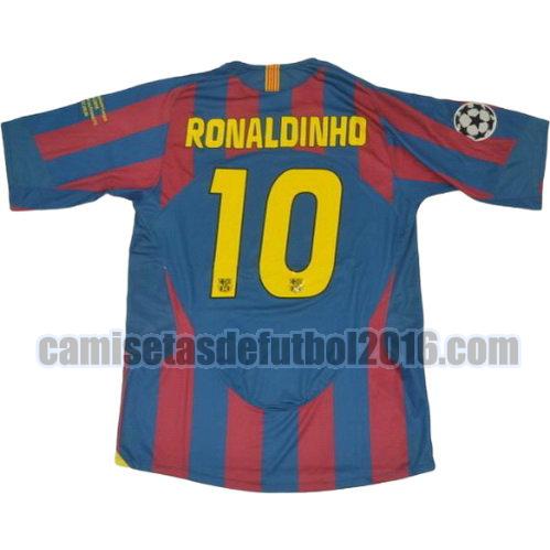 camiseta primera equipacion barcelona 2005-2006 ronaldinho 10