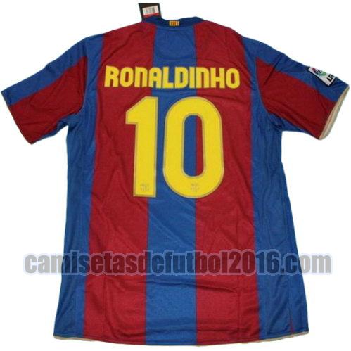 camiseta primera equipacion barcelona 2007-2008 ronaldinho 10