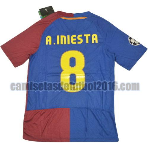 camiseta primera equipacion barcelona 2008-2009 a.iniesta 8