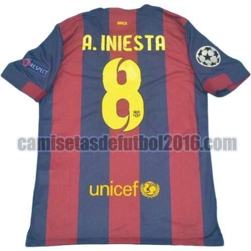 camiseta primera equipacion barcelona 2014-2015 a.iniesta 8