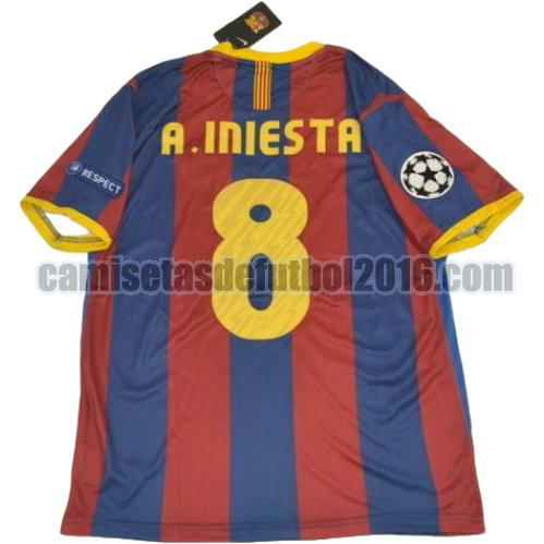 camiseta primera equipacion barcelona ucl 2010-2011 a.iniesta 8