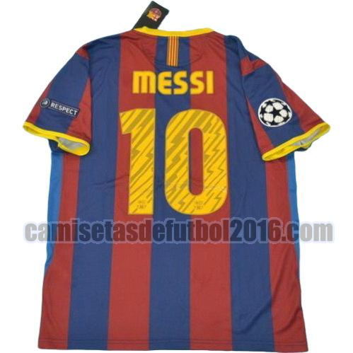 camiseta primera equipacion barcelona ucl 2010-2011 messi 10